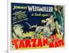 Tarzan and His Mate, Maureen O'Sullivan, Johnny Weissmuller, 1934-null-Framed Art Print