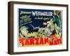 Tarzan and His Mate, Maureen O'Sullivan, Johnny Weissmuller, 1934-null-Framed Art Print