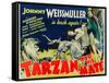 Tarzan and His Mate, Maureen O'Sullivan, Johnny Weissmuller, 1934-null-Framed Stretched Canvas