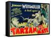 Tarzan and His Mate, Maureen O'Sullivan, Johnny Weissmuller, 1934-null-Framed Stretched Canvas