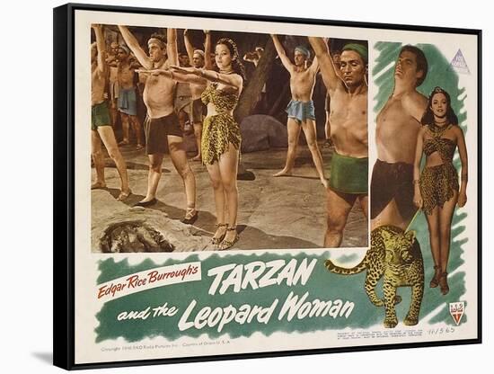 Tarzan and the Leopard Woman, 1946-null-Framed Stretched Canvas