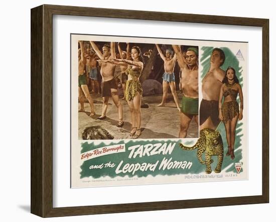 Tarzan and the Leopard Woman, 1946-null-Framed Art Print