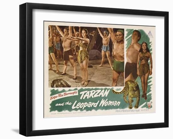 Tarzan and the Leopard Woman, 1946-null-Framed Art Print