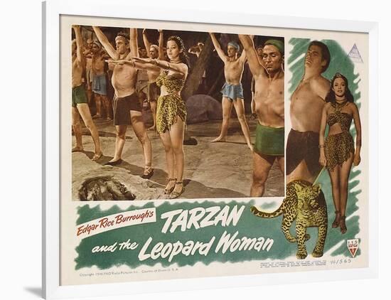 Tarzan and the Leopard Woman, 1946-null-Framed Art Print