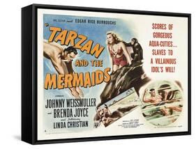 Tarzan and the Mermaids-null-Framed Stretched Canvas