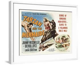 Tarzan and the Mermaids-null-Framed Art Print