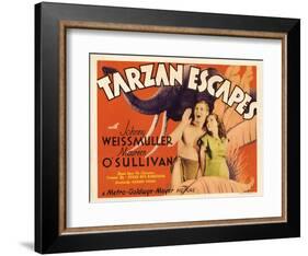 Tarzan Escapes, 1936-null-Framed Art Print