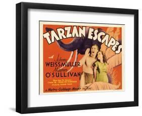 Tarzan Escapes, 1936-null-Framed Art Print