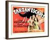 Tarzan Escapes, from Left: Johnny Weissmuller, Maureen O'Sullivan, 1936-null-Framed Art Print