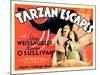 Tarzan Escapes, from Left: Johnny Weissmuller, Maureen O'Sullivan, 1936-null-Mounted Art Print