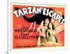 Tarzan Escapes, from Left: Johnny Weissmuller, Maureen O'Sullivan, 1936-null-Framed Art Print