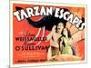 Tarzan Escapes, from Left: Johnny Weissmuller, Maureen O'Sullivan, 1936-null-Mounted Art Print