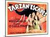 Tarzan Escapes, from Left: Johnny Weissmuller, Maureen O'Sullivan, 1936-null-Mounted Art Print