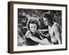 Tarzan Escapes, from Left: Maureen O'Sullivan, Johnny Weissmuller, 1936-null-Framed Photo