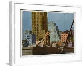 Tarzan's New York Adventure, 1942-null-Framed Art Print