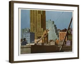 Tarzan's New York Adventure, 1942-null-Framed Art Print