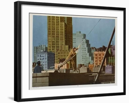 Tarzan's New York Adventure, 1942-null-Framed Art Print