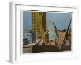 Tarzan's New York Adventure, 1942-null-Framed Art Print