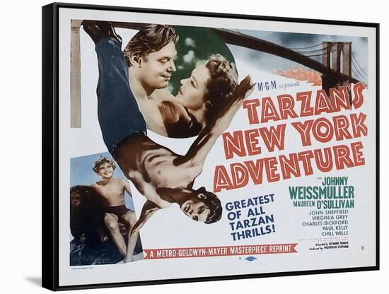 Tarzan's New York Adventure, 1942-null-Framed Stretched Canvas