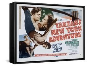 Tarzan's New York Adventure, 1942-null-Framed Stretched Canvas