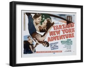 Tarzan's New York Adventure, 1942-null-Framed Art Print