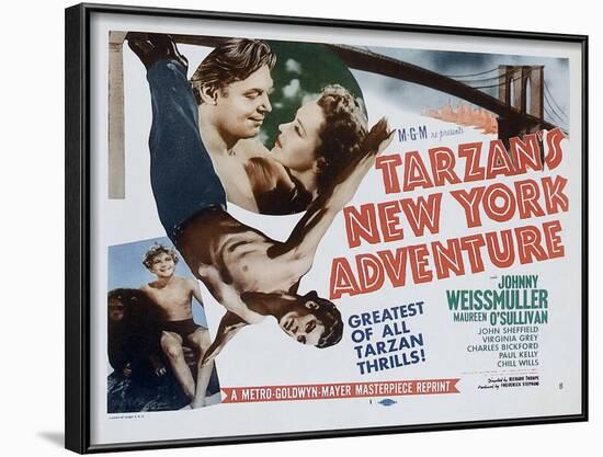 Tarzan's New York Adventure, 1942-null-Framed Art Print