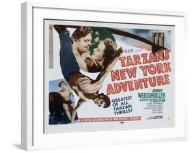 Tarzan's New York Adventure, 1942-null-Framed Art Print