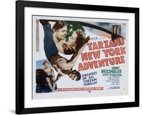 Tarzan's New York Adventure, 1942-null-Framed Art Print