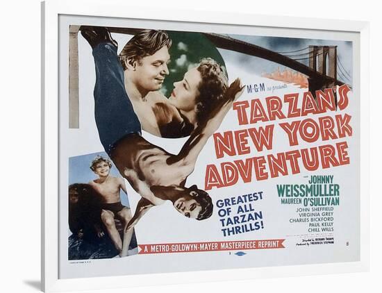 Tarzan's New York Adventure, 1942-null-Framed Art Print