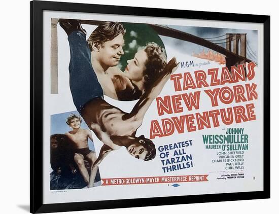 Tarzan's New York Adventure, 1942-null-Framed Art Print