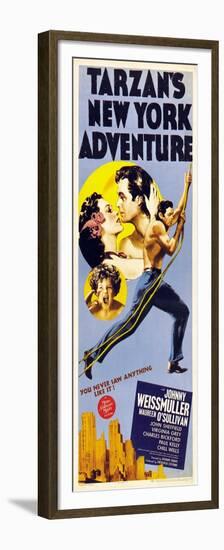 Tarzan's New York Adventure, 1942-null-Framed Premium Giclee Print