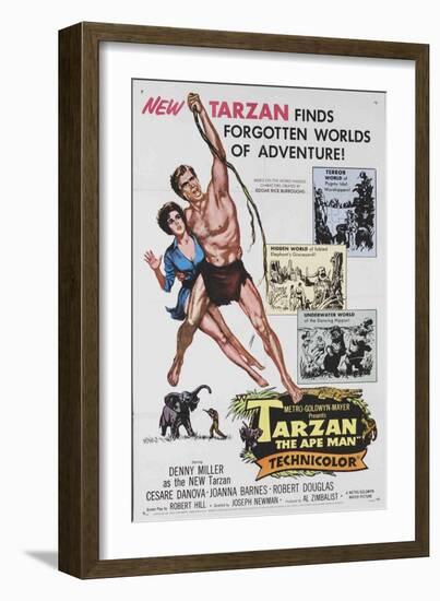 Tarzan The Ape Man, 1932-null-Framed Art Print