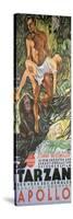 Tarzan The Ape Man, German Movie Poster, 1932-null-Stretched Canvas