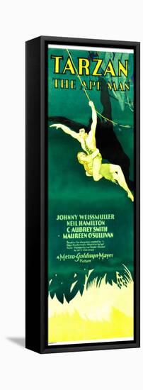 TARZAN THE APE MAN, Maureen O'Sullivan, Johnny Weissmuller, 1932-null-Framed Stretched Canvas