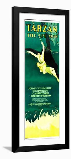 TARZAN THE APE MAN, Maureen O'Sullivan, Johnny Weissmuller, 1932-null-Framed Art Print