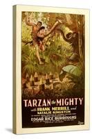 TARZAN THE MIGHTY, Frank Merrill, 1928.-null-Stretched Canvas