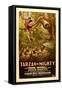 TARZAN THE MIGHTY, Frank Merrill, 1928.-null-Framed Stretched Canvas