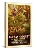 TARZAN THE MIGHTY, Frank Merrill, 1928.-null-Stretched Canvas