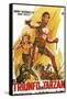 Tarzan Triumphs, Spanish Movie Poster, 1943-null-Framed Stretched Canvas