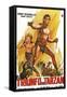 Tarzan Triumphs, Spanish Movie Poster, 1943-null-Framed Stretched Canvas