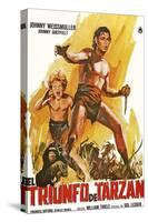 Tarzan Triumphs, Spanish Movie Poster, 1943-null-Stretched Canvas