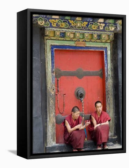 Tashilumpo Monastery, the Residence of the Chinese Appointed Panchat Lama, Tibet, China-Ethel Davies-Framed Stretched Canvas