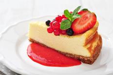 Cheesecake with Fresh Berries-tashka2000-Photographic Print