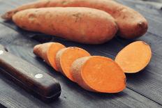 Raw Sweet Potatoes-tashka2000-Photographic Print