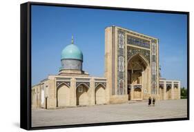 Tashkent, Uzbekistan, Central Asia. Madrasa Barak Khan.-ClickAlps-Framed Stretched Canvas
