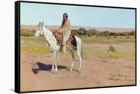 Tashkoniy (Herder), Cache Creek, Oklahoma-Henry Francois Farny-Framed Stretched Canvas