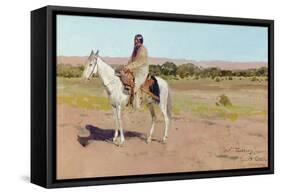Tashkoniy (Herder), Cache Creek, Oklahoma-Henry Francois Farny-Framed Stretched Canvas