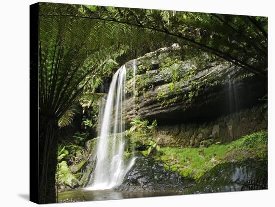 Tasmania, Mount Fields National Park, Russel Falls, Australia-Christian Kober-Stretched Canvas