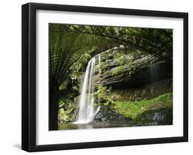 Tasmania, Mount Fields National Park, Russel Falls, Australia-Christian Kober-Framed Photographic Print