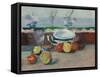 Tasse, verre et fruits, Paul Cezanne-Paul Cezanne-Framed Stretched Canvas